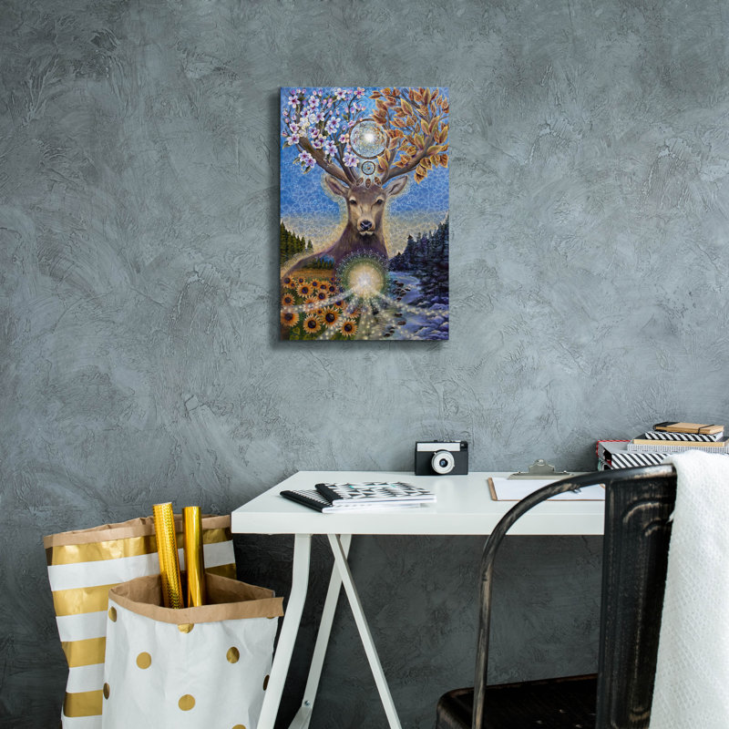  «Transitions» par Verena, art mural sur toile, H 18 po x l 12 po