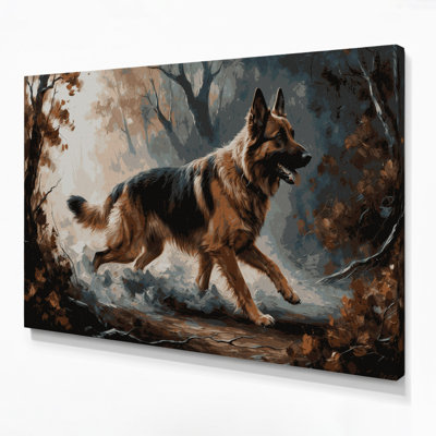 «Dogs East European Shepherd Brown», art mural sur toile