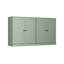 Buffet 100% bois massif 64 po avec portes Shaker, 4 tiroirs et tablettes réglables-557151383