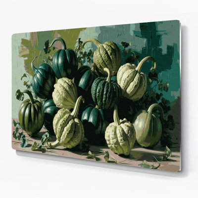 Légumes, art mural vert Chayote en métal