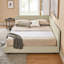 Structure de lit capitonnée rembourrée, structure de canapé-lit avec dossier et accoudoirs confortables, lit pour chambre à coucher, salon, velours-1602039036