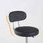 Backed Adjustable Height Ergonomic Lab Stool With Footring Wheels