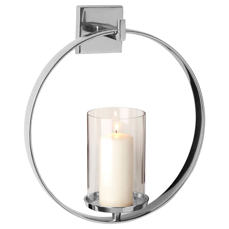 Wall Wall Sconce, 37cm H x 12cm W x 33cm D, Silver