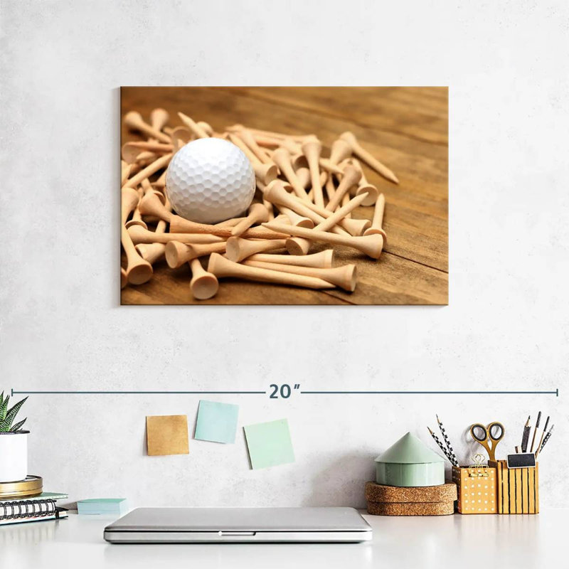 Senne Golf Ball And Tees, 8" H x 12" W