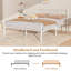 Single Double Size Beds with Headboard and Footboard, Metal Platform Bed Frame with Metal Slats Support, No Box Spring Needed, Easy Assembly-262280599-165564780