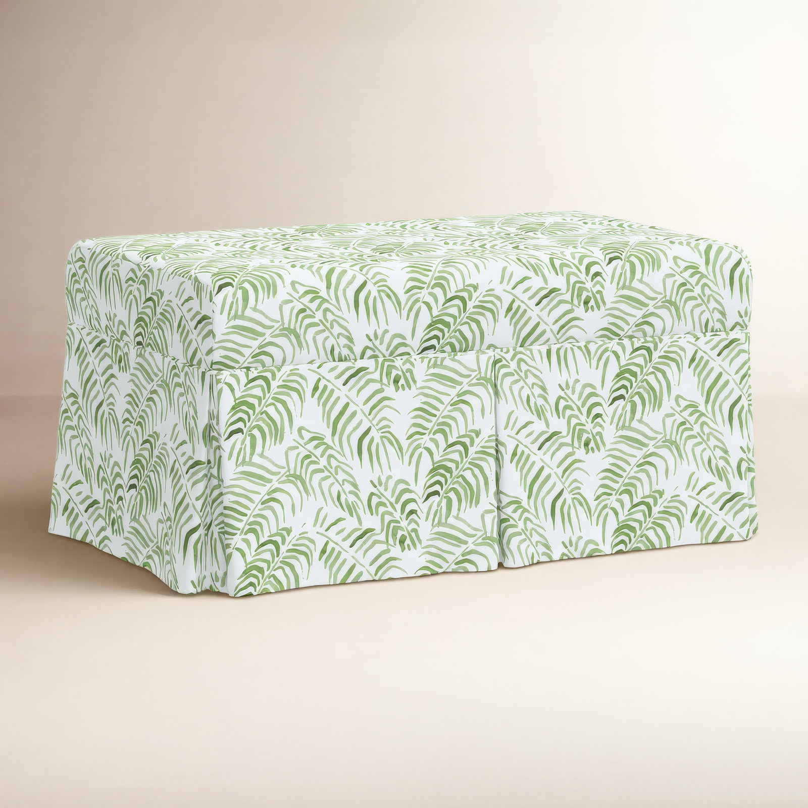 Wyatt Storage Bench, Light Green