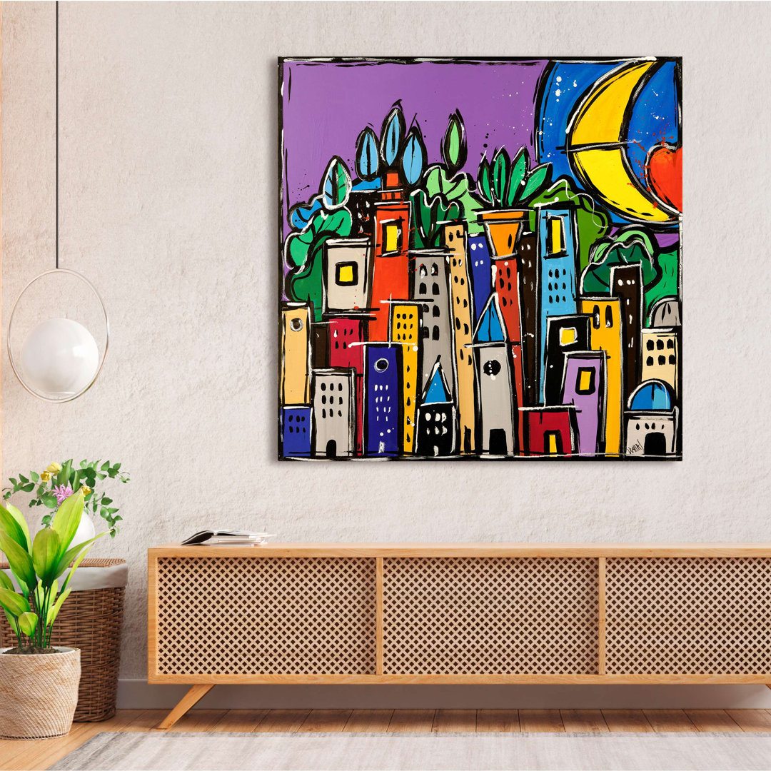 Die Stadt der Farben von Wallas - Wrapped Canvas Print