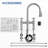 Bridge Kitchen Faucet with 24" Pull-Out Hose & 3-Function Sprayer-121147064
