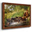 Sunlit Horses IV, reproduction d'art sur toile encadrée-1573148032-1573148033