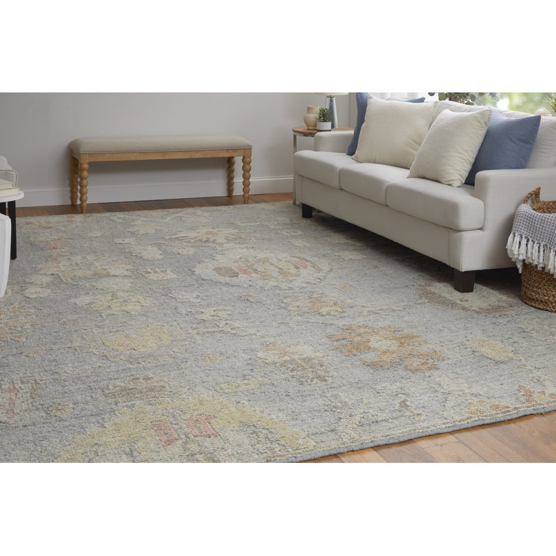Grafton Wool Floral Area Rug, Rectangle 3'6" x 5'6"