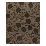 Floral Area Rug in Brown/Taupe