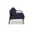 Delaine 56.5'' Wide Straight Powder Coated Aluminum Loveseat with Cushions-70110002-70110009