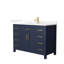 Beckett 48" Freestanding Single Bathroom Vanity with Quartz Top-1210664613-1210664621-1210664623