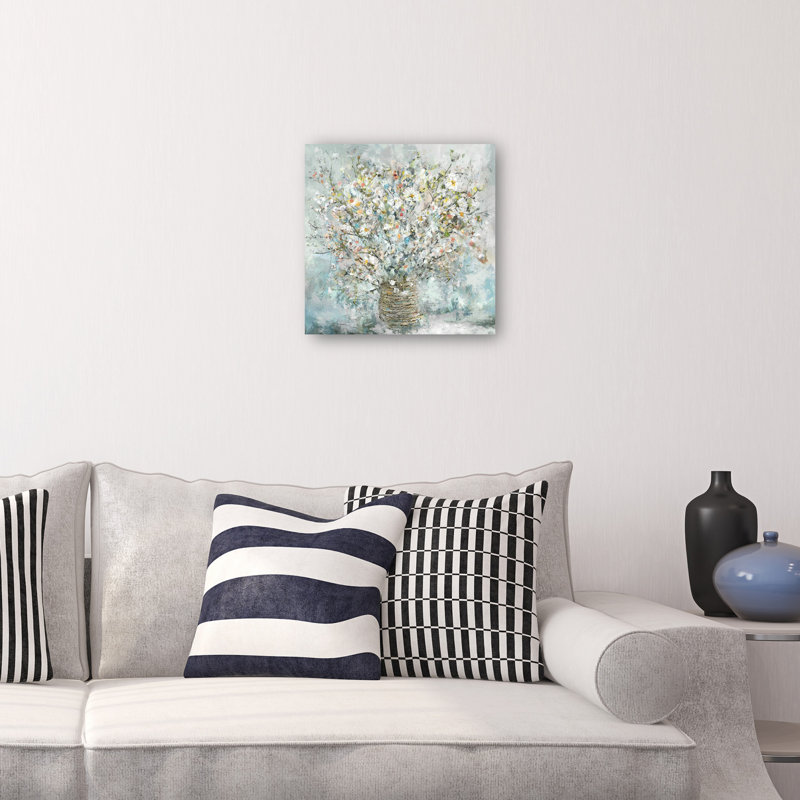 Country Gathering II Floral Wrapped Canvas Art Print, 28" x 28"