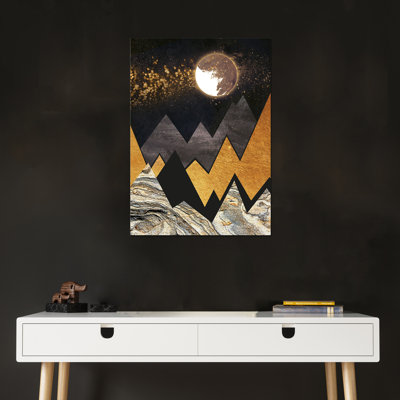 Montagna Dorata - Rectangle Print on MDF