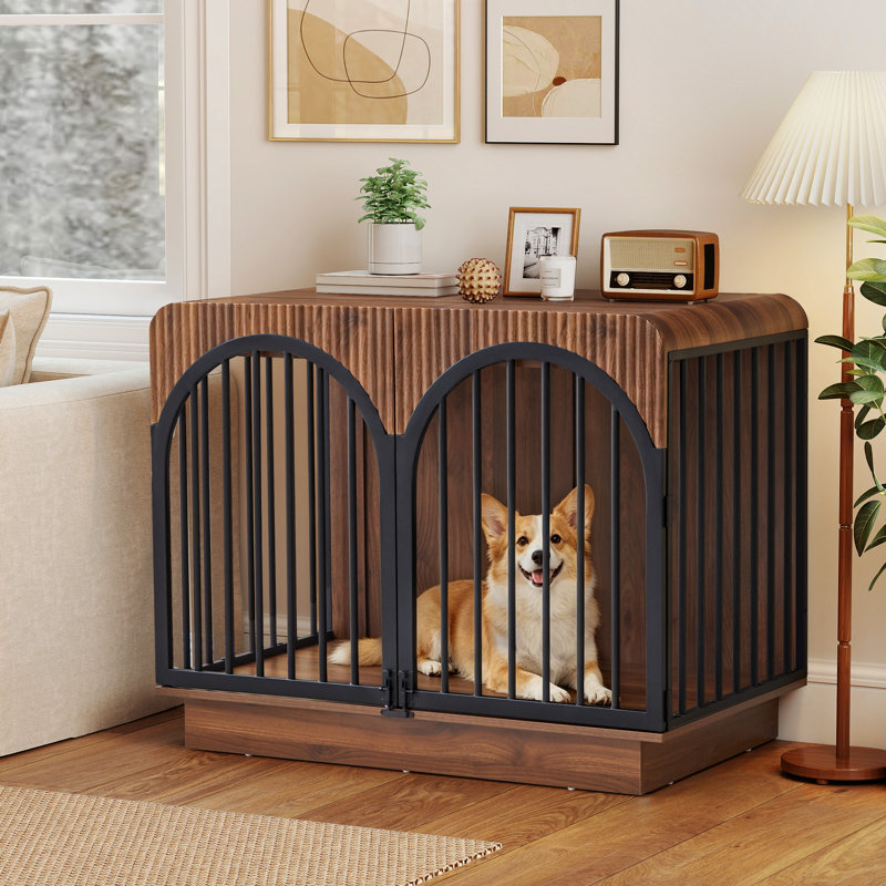 Caisse pour chien en métal robuste, 31.34" H x 23.58" W x 39.37" D