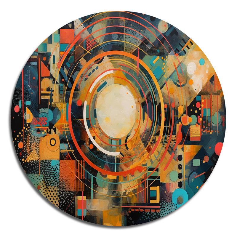 Décoration murale géométrique vibrations II, H 23 po x l 23 po x P 1 po