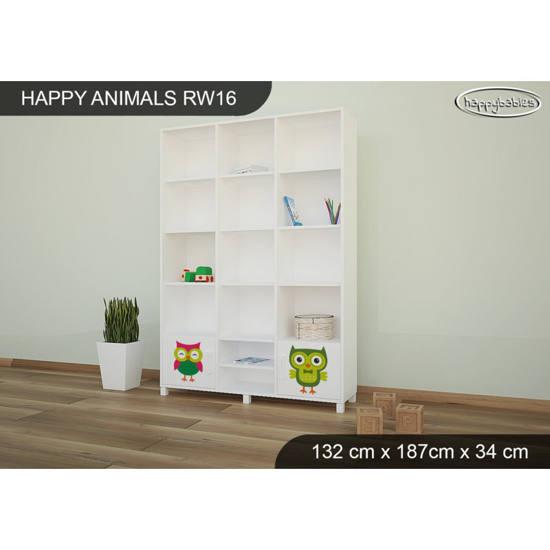 187cm H X 132cm W Kids Bookcase, White