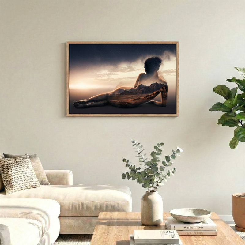 Ensemble d'une toile à double exposition, 36"H x 48"W, Natural