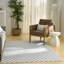 Tapis d'intérieur moderne ivoire Ebern Designs Delfina-626914797
