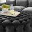 Grand repose-pieds rond en velours Performance-1470650290