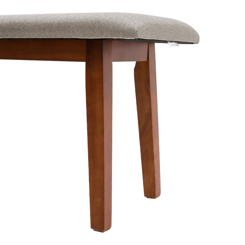 Ashly Linen Dining Bench, Beige
