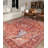 Oriental Tiger Print with Floral Machine Washable Area Rug-2020187731