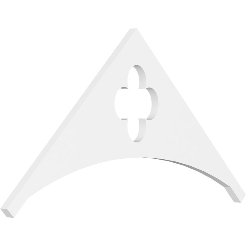 Pignon en PVC Turner, H 18 po x l 36 po x P 1 po, 12 / 12