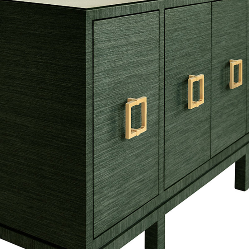 Effie 62'' W Buffet, Green  Dyed Grasscloth