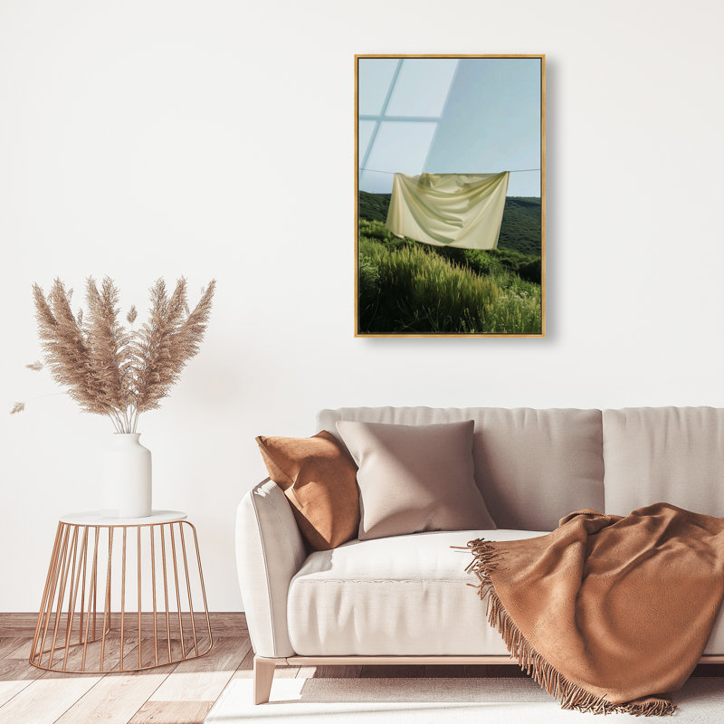 Floating Cotton I Print by Oliver Gal, 16"H x 11"W, Gold Floater Frame