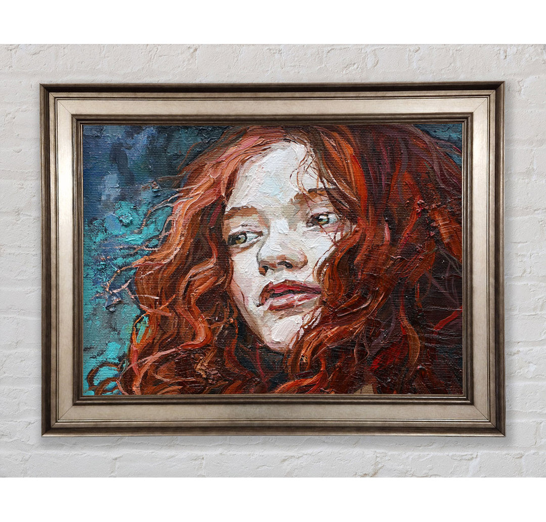 Redhead Stare - Einzelne Bilderrahmen Kunstdrucke