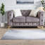 Canapés à compression, causeuse Chesterfield en velours de 61 pouces, maison moderne