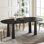 Wood Oval Dining Table Kitchen Table with Four Leg
