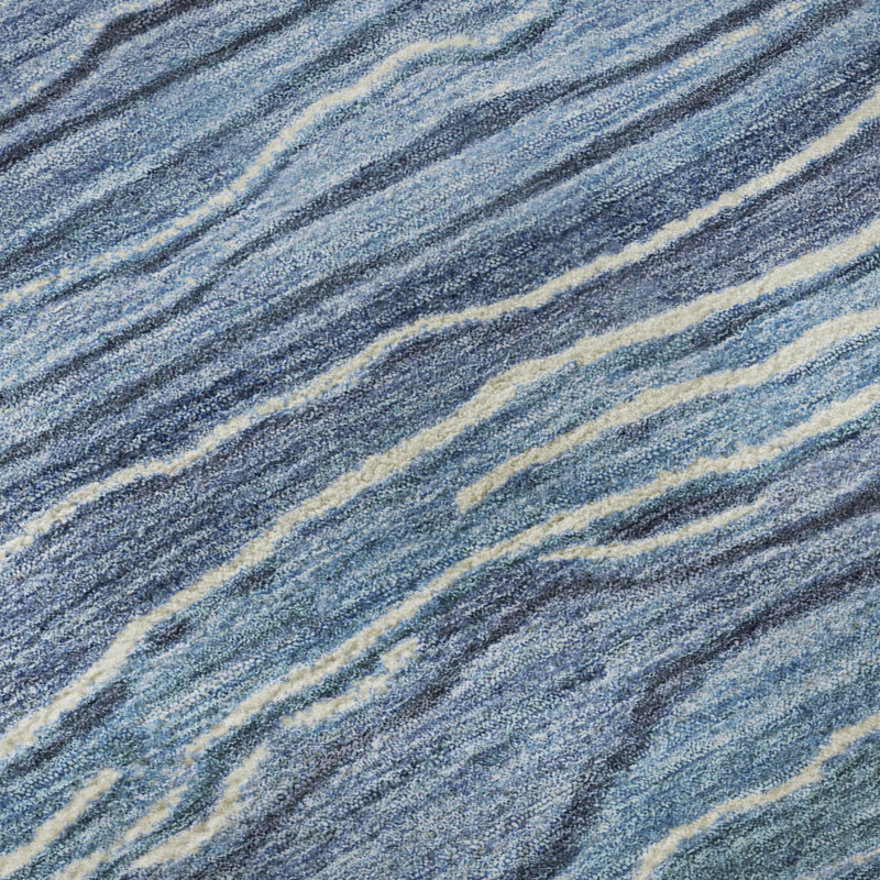 Premium Machine Washable Neiges AMF1704 Stripes Rug, Rectangle 1'8" x 2'6"