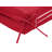 Outdoor Solid Olefin Textured High Back Cushion 20 x 45 in Red