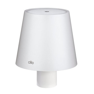 "Luce" LED Bottle Lamp, black, 5.25" x 4.25" dia.