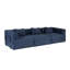 Canapé-lit convertible à plancher à compression avec cadre de forme fixe, modulaire désossé, sans assemblage, idéal pour les espaces polyvalents-2029807594