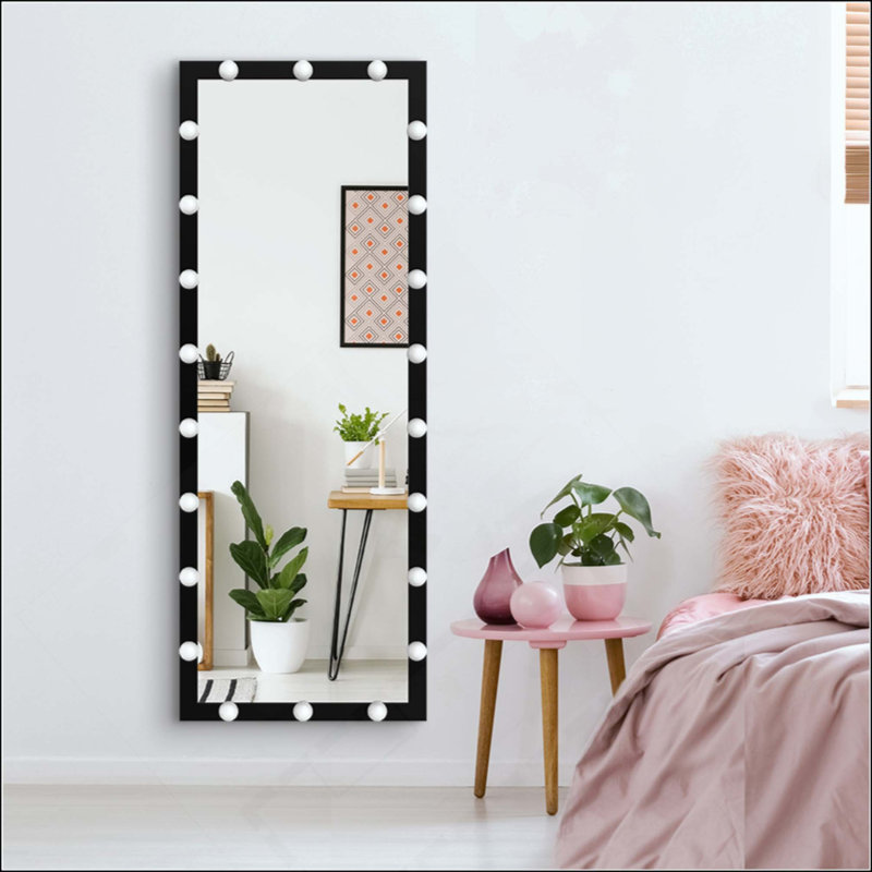 Miroir de salle de bain Hollywood, Noir