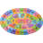 ABC Alphabet Animals Educational Learning Game Non Slip Kids Oval Rug Carpet Classroom Playroom Mat-1762902066