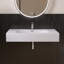 Lavabo de salle de bain mural 32 "avec trou pour robinet
