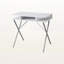 Bureau d'ordinateur Enhaut, bureau à domicile, ordinateur portable, tablettes de rangement, L 31 po, bureau, métal, stratifié, blanc, gris