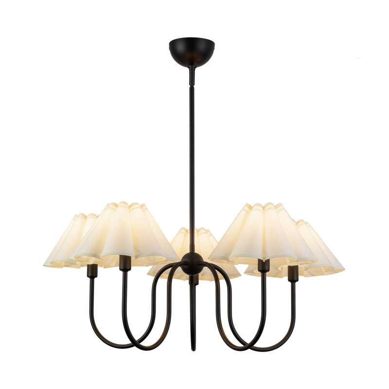 Rosemary 5-Light Chandelier, Noir