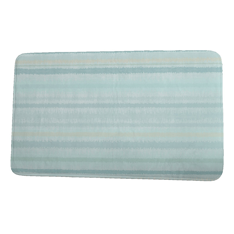 Tapis pour salle de bain Doherty, l 24 po x L 36 po, Aigue-marine