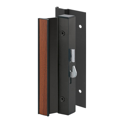 High Profile Sliding Door Handle Set, Aluminum, Black (1 Set)