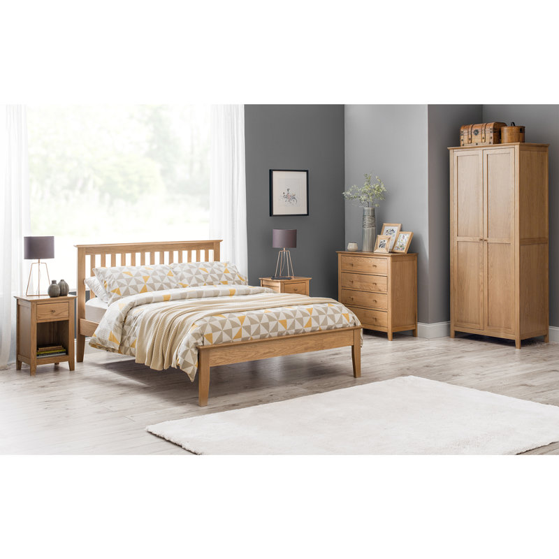 Fleming Solid Wood Bed, Kingsize (5'), Oak