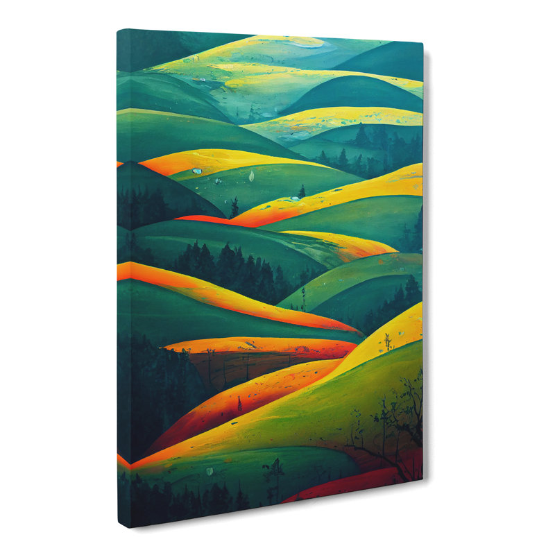 Bristow Spring Meadow Landscape - Wrapped Canvas, 76cm H x 50cm W