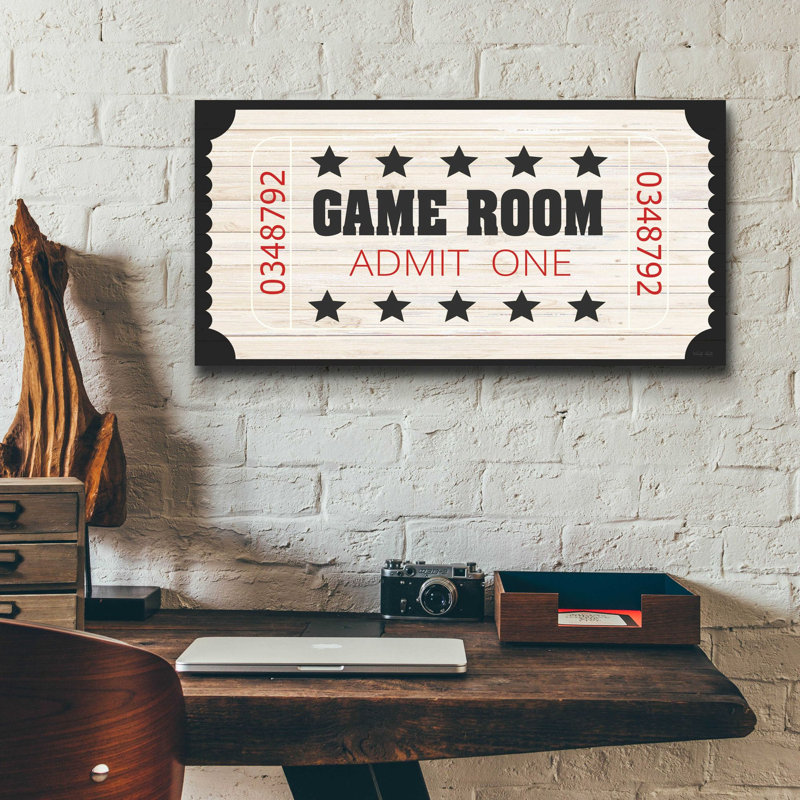 «Game Room Billet» par Cindy Jacobs, art mural en verre acrylique, H 12 po x l 24 po x P 0,2 po