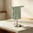Free Standing Hand Towel Holder Stand for Bathroom Vanity Countertop, SUS304 Stainless Steel T-Shape Towel Rack with Weighted Base, Rust Resistant Towel Bar for Bathroom and Kitchen, Easy Assembly, Brushed Nickel Finish