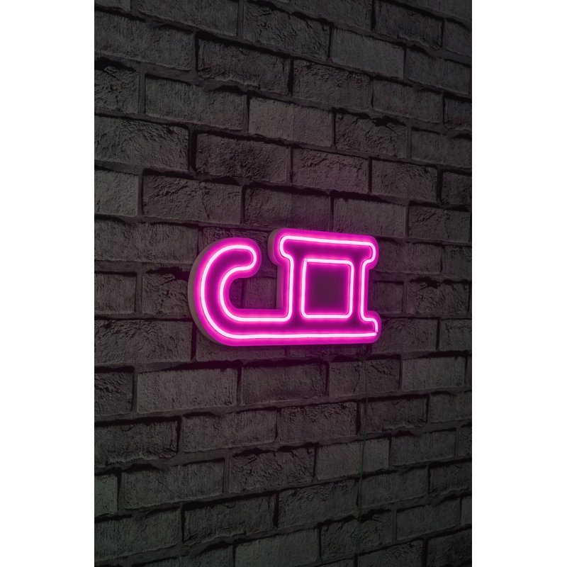 Éclairage décoratif en plastique à DEL, Rose