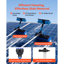 Ensemble de nettoyage de panneau solaire, ensemble de poteau alimenté à l'eau avec brosse de nettoyage, distributeur de savon, poteau télescopique en aluminium extensible de 33 pi, tête de brosse rotative à 180 °, pour panneaux solaires montés sur le toit, fenêtres-125528268